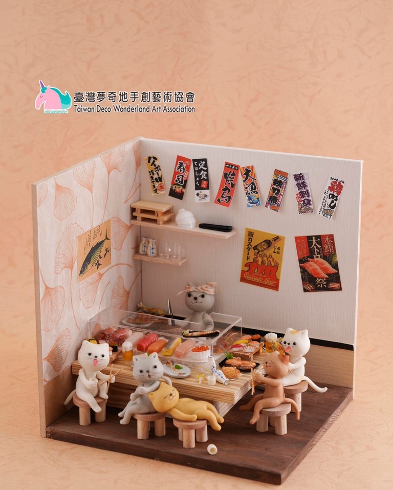 夢奇地,黏土,袖珍,日式,居酒屋,認定證