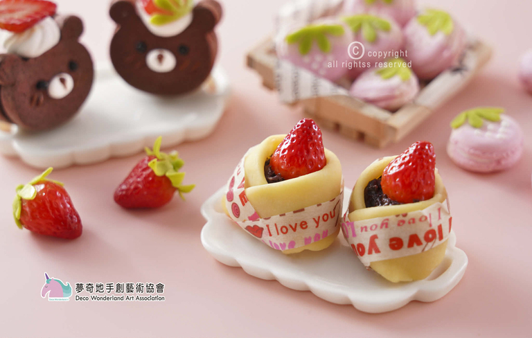 草莓,日式,甜點屋,黏土 草莓,日式,甜點屋,黏土