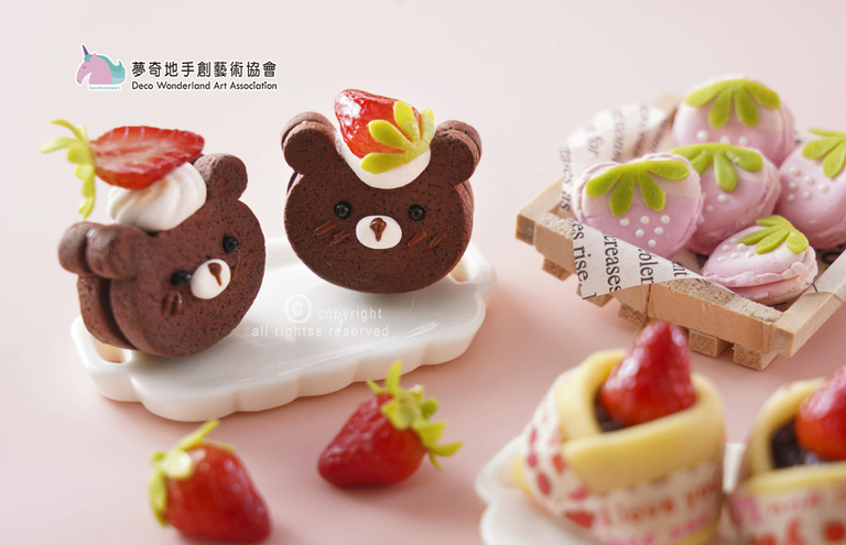 草莓,日式,甜點屋,黏土 草莓,日式,甜點屋,黏土